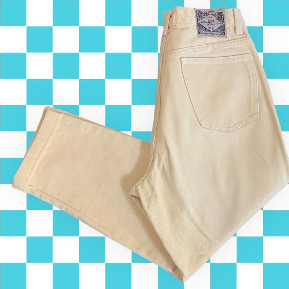 Vintage Express No.4 Pastel Yellow Jeans